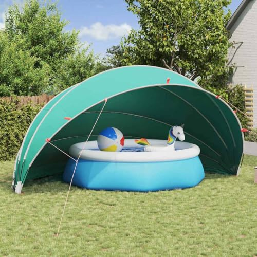 Solivagant Dôme de Piscine Vert 592 x 590 x 275 cm,(12 KG)