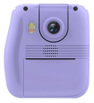 Generchin Imprimante Portable à Objectif Rabattable pour Enfants, Papier Thermique, Autocollants, Mini Imprimantes, Multifonction, Numérique, Reflex, Violet