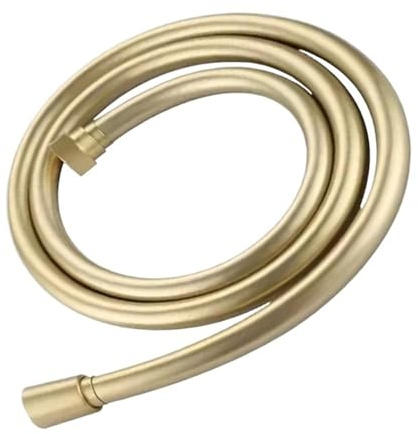 1,5/2/3/4M Druck-Brauseschlauch for Badezimmerzubehör, G1/2'' Universal-PVC-flexible Anti-Wickel-Duschrohre(Golden,400cm)