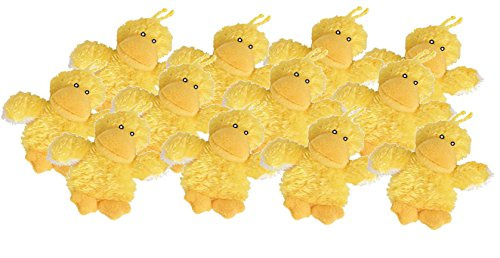 KONG Plush Duckie Dog Toy X-Small - 4.5 - Pack of 12