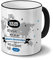 printplanet Tasse mit Namen Limbach-Oberfrohna - Motiv Kein Mann ist Perfekt, Aber. - Namenstasse, Kaffeebecher, Mug, Becher, Kaffeetasse - Farbe Schwarz