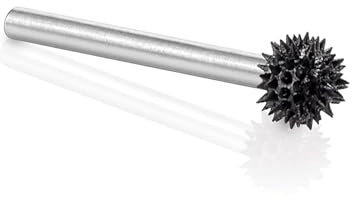 Kutzall Extreme Sphere Rotary Burr, 1⁄8 Shaft, Very Coarse - Woodworking Attachment for Dremel, Foredom, DeWalt, Milwaukee Tools. Abrasive Tungsten Carbide, 1⁄4 (6.3mm) Head Diameter, SX-14-EC