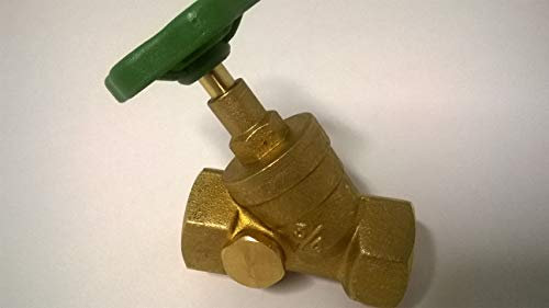 Messing Schrägsitzventil Handrad mit Entleerung 3/4 Zoll