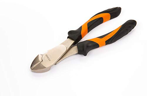 KENDO Kraft-Seitenschneider 180 mm - Drahtzange aus C55 Werkzeugstahl - Zange mit Soft Touch 2-Komponenten Griff