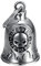 BOBIJOO JEWELRY - Glücksbringer Glöckchen Schutz Motorrad Stahl-Chome Biker Triker Ride to Live