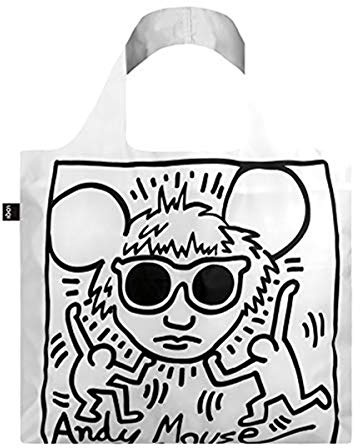 LOQI LOQI Keith Haring Andy Mouse Bag Reise-Henkeltasche, 50 cm, Andy Mouse