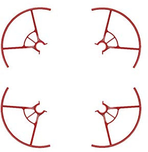 DJI Tello Iron Man Edition Propeller Guards - Protezione per Eliche del Drone, Compatibili con DJI Tello, 4 Pezzi, Sicure e Leggere - Rosso