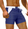 TACVASEN Swim Trunks Quick Dry Bathing Suits Swimming Boxer Briefs for Men Beach Surf Shorts Summer Holiday Shorts Mesh Sport Boxer Shorts Navy Blue