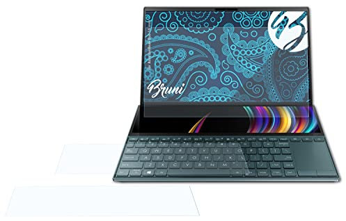 Bruni Screen Protector compatible with Asus ZenBook Duo UX481 2019 Protector Film, crystal clear Protective Film (Set of 2)