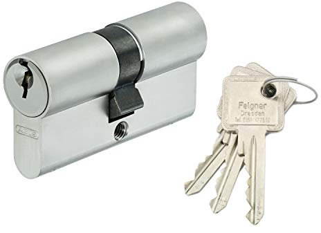 ABUS A93 Doppelzylinder mit Not- und Gefahrenfunktion Halbzylinder - Einzelschließung oder Gleichschließung - alle Längen 28/34 bis 60/60 bzw. 10/30 bis 10/60 - inkl. 3 Schlüssel - 50/50 - VS