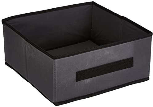 axentia Faltbox, Textil, grau/anthrazit, ca. 28 x 13 x 28 cm