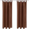 Bestlivings Blickdichte Gardine Alessia 2er Pack in Braun mit Schlaufen Gr. 140x145cm (BxL), in vielen Größen und Farben