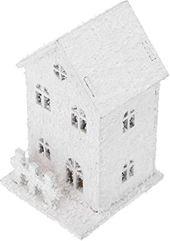 Uonlytech 2stücke Holzhaus Weihnachtsdeko Leuchtend Aus Holz Für Hausdekoration Weihnachtsschmuck Für Schreibtisch Und Wohnzimmer