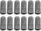 12 Pieces Finger Cots, Reusable Thumb Protector Non Slip Finger Protectors Breathable Finger Cots Cut Resistant Protection for Work, Kitchen, Garden, Sculpture (Grey)…