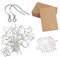 200 Piezas Ganchos de Plata de Ley 925 con 50 Piezas Tarjetas Portapendientes, Hipoalergénica Plateada Accesorios para Pendientes Kits, Suministros para Hacer Joyería y Aretes DIY
