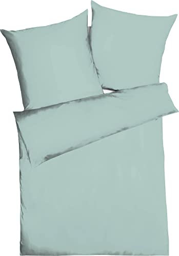 Kaeppel Bettwäsche Mako-Satin Mint Größe 1x 135x200 cm + 1x 80x80 cm