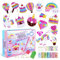 CAYUDEN Diamond Painting Schlüsselanhänger, 15 Stück 5D Diamond Painting Keychain Kits Kids DIY Einhorn Diamant Anhänger Ornamente DIY Gem Art Anhänger Bastelset Kinder ab 4 Jahre Mädchen 6 8 10 12