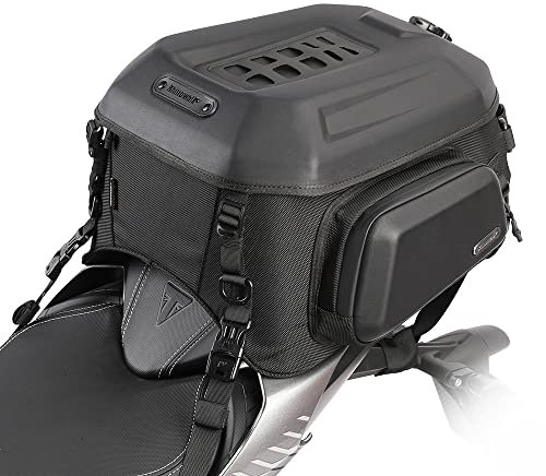 Rhinowalk Motorradtasche Multifunktionale Motorrad Hecktasche,Motorradgepäck 35L wasserdichte Gepäcktasche, Schwarz