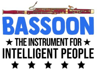 Fagott Notizbuch: Fagott Instrument für Intelligente Leute Fagottist / 6x9 Zoll / 120 karierte Seiten