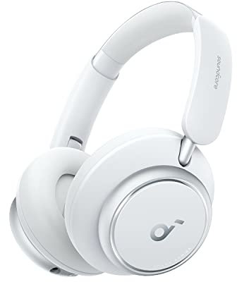 soundcore by Anker Space Q45 Adaptive Noise Cancelling Headphones, Reduce Noise By Up to 98%, Ultra Long 50H Playtime, App Control, Hi-Res Sound with Details, Bluetooth 5.3 (White)