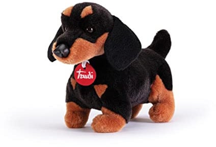 Trudi Bassotto Leo Cane peluche gioco, regalo Natale e compleanno | 11x19x25cm taglia S | Classici cani peluche | modello 22336