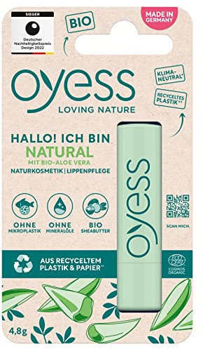 OYESS Loving Nature Oyess - Matita naturale per la cura delle labbra secche (1 x 4,8 g)