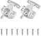 SDTC Tech 2 x Esstischschlösser, robuste Verriegelungen für Esstisch, Trainingstisch, Metallfederschnallen, Verbindungsstück für Tischblatt, Verlängerungstische, Konferenztische (Silber)