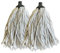REQUISITE NEEDS long cotton floor mop – Looped string with detachable head and handle ergonomic design lightweight easy to use Includes 2 strings heads (pack of heads), Grey