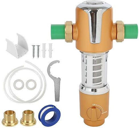 Spin Down Sediment Wasserfilte, Vorfilter Wasserfilter, Wasserfilter Wiederverwendbare Wasser Vorfilter Sedimentfilter für Sedimentfilter Brunnenwasserschlauch (3/4, D)