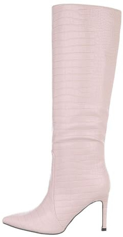 Ital Design Damen Stiefel mit Reißverschluss und Stilettoabsatz, spitze Form