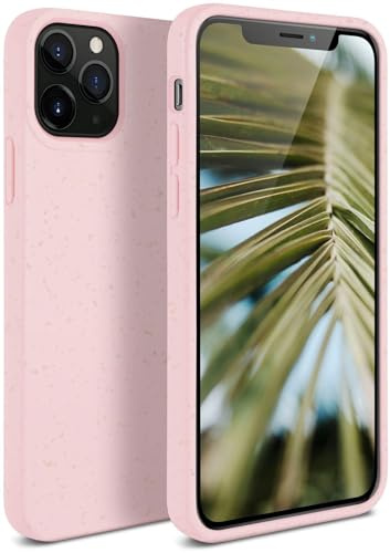 ONEFLOW Sama Sama Case kompatibel mit Apple iPhone 11 Pro – Nachhaltige Handyhülle aus Pflanzenfasern, Hülle biologisch abbaubar ohne Plastik, vegan und umweltfreundlich – Rosa