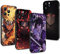 PBNDJVG 4 Pièces Anime Coque pour Apple iPhone X/iPhone XS 5.8'', Sasuke Kakashi Itachi Uchiha Modèle Manga Dessin Case Antichoc TPU Protective Objectif Caméra Housse Étui de Téléphone Fine Cover, 02