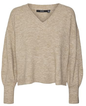 VERO MODA VMJUPITER LS V-Neck Pullover BF