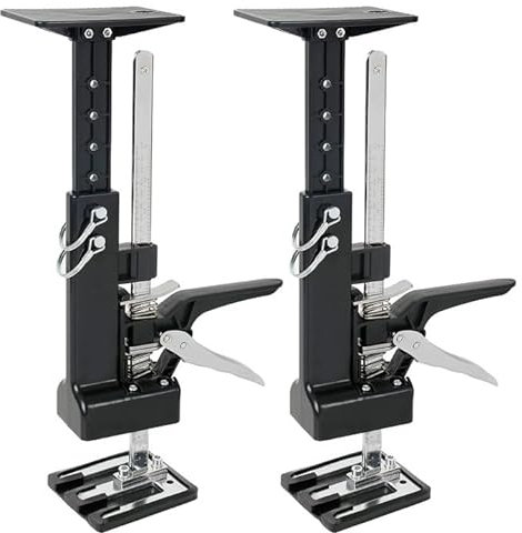 2 Stück Arbeitssparender Heber, 39cm Arm Handwerkzeugheber mit Tragrahmen, Keramikfliesen Höhenregler, Labor-Saving Arm, Multifunktional Handhebewerkzeug für Fliesenheber,Türen,Fenster,Schrank, Möbel