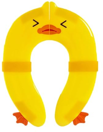 Hsthe Sea Klappbarer Kinder-Toilettensitz, Faltbarer Kinder-Töpfchentrainer (leicht zu tragen), Kleinkind-Töpfchentrainer, tragbarer Reise-Toilettensitz mit Aufbewahrungstasche