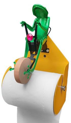 Porte-papier toilette – Porte-papier toilette en forme de grenouille, étagère de rangement réutilisable pour rouleau de papier toilette pour salle de bain, cuisine