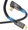 Cable USB 4 Thunderbolt 4 - 240W, 40 Gbps, 8K @ 60Hz HDR, USB C a USB C, 90 Grados Para Hub, Dock MacBook, M2, M3, Mac SSD