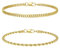 CASSIECA 2Pcs Bracciali Uomo Bracciali Uomo Bracciale Acciaio Uomo Braccialetti Uomo Oro a Catena Impilabile per Uomo Bracciale Corda Cubana 19CM Regali Gioielli per Uomo