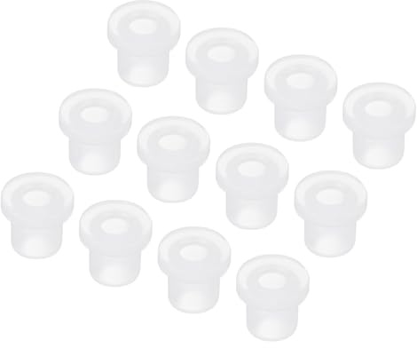 QUARKZMAN 20pz Occhielli in Gomma Diametro Montaggio 8mm ID 4,5mm H 10mm Guarnizioni Trasparenti Protezione Passacavi in Gomma per Cavi Tubi