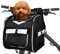 VENFOREST Faltbarer Fahrradkorb für Hunde, Rucksack, groß, wasserdicht, für kleine Hunde, Katzen, Kätzchen, Welpen, Autositz, mit Sicherheitsgurt (schwarz)