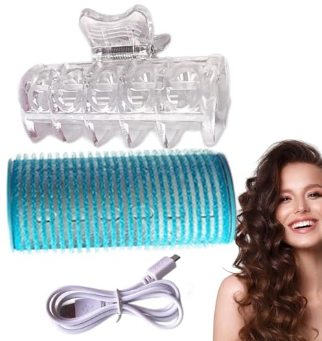 YNPQTDS Hot Rollers Hair Curlers - Beheizte Lockenwickler - Elektrische Lockenwickler Lockenwickler Selbstklebend Effizient Für Alle Haartypen Tragbare Wärmelösung