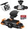 360° View 4 Channel Dash Cam Front and Rear Inside Left Right, LOFOV Dash Camera for Cars FHD 4 * 1080P Free 64GB SD Card, Multi-Ch Dash Camera for Cars,Night Vision, G-Sensor, 24H Parking Mode