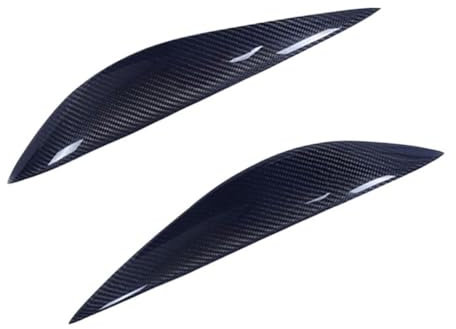 Scheinwerferabdeckung Für Benz Für C-klasse Für W204 2007-2011 Real Carbon Fiber Car Front Scheinwerfer Augenbrauen Augenlider