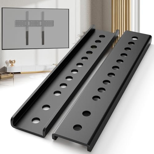 HEIWUKONG TV Mount Bracket Extenders, TV Wall Mount Extension Bracket for VESA TVs Ceiling Mount,Adjustable TVs Mount Extension Arms to Lower Height, 2PCS,Black