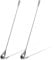 2 Pcs Cocktail Stirrers, Stainless Steel Mixing Spoon,11.81 Inch Long Bar Cocktail Shaker Spoon with Spiral Pattern Teardrop End Design for Home Bartender Coffee Tea Honey and Other Drinks, Silver