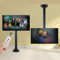 Support TV motorisé pour Installation au Plafond, Hauteur réglable, 32 à 70 Pouces, Charge maximale 60 kg, avec télécommande (Levage 900 à 2 200 mm)
