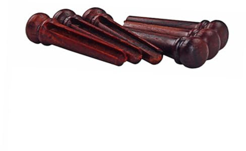 UPKOCH 6pcs Redwood Acoustic Guitar Bridge Pins Set Natural Wood Guitar String Pegs