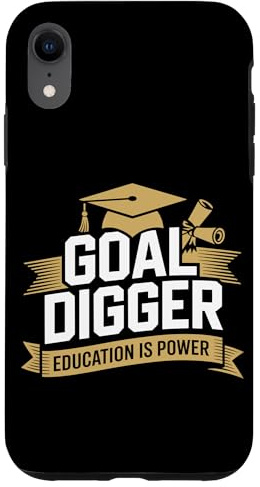 Custodia per iPhone XR Obiettivo Digger Laurea Laurea Master Obiettivo Digger
