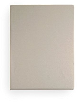 fleuresse 1119 XXL Jersey Stretch Spannbetttuch (96% Baumwolle, 4% Elasthan), mit Rumdumgummizug, Ökotex 100, für Matratzen bis 40 cm Höhe, 180 x 200-200 x 220 cm, Porzellan