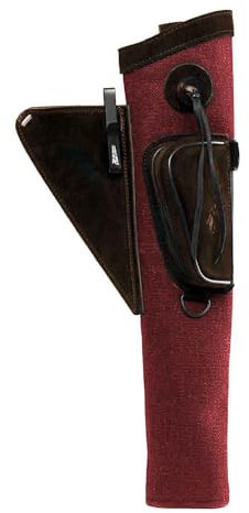 by Beier Germany Seitenköcher Burgund Baumwolle & Leder LH